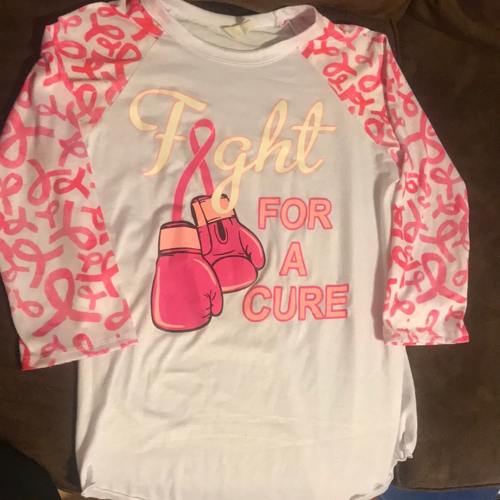 Fight For A Cure Baseball Tee